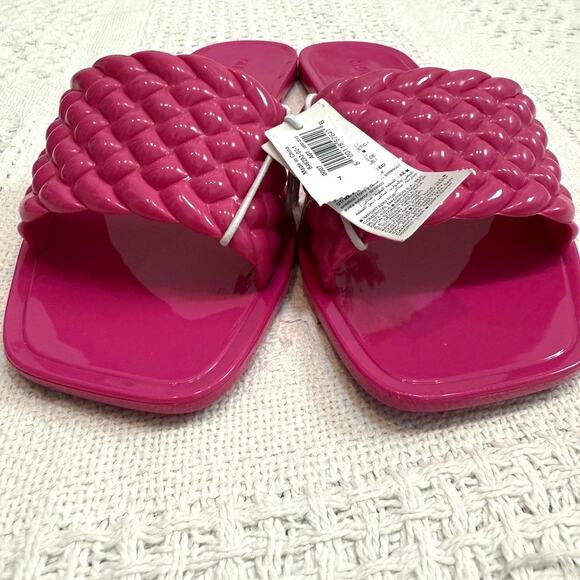 Old Navy 7 braided band jelly sandal flats slides pool shoes 2938 - Picture 6 of 8